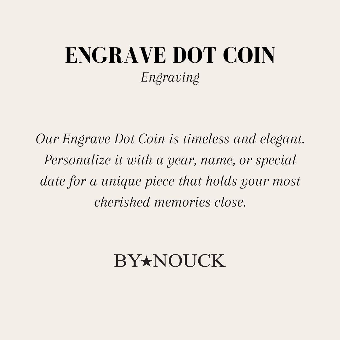 DYO Engrave Dot Coin - ByNouck Jewelry