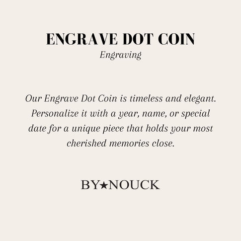 DYO Engrave Dot Coin - ByNouck Jewelry