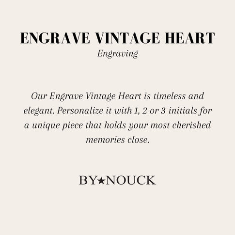 DYO Engrave Heart - ByNouck Jewelry