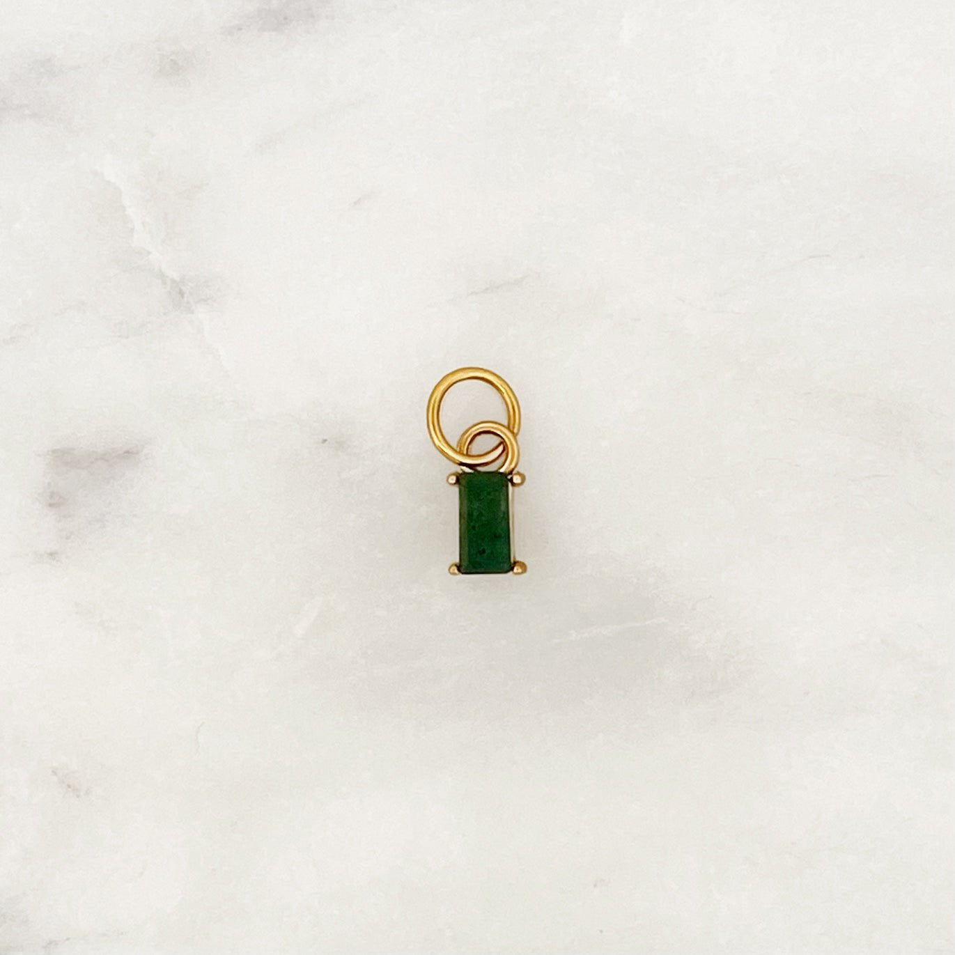 DYO Green Quartz Baguette - ByNouck Jewelry