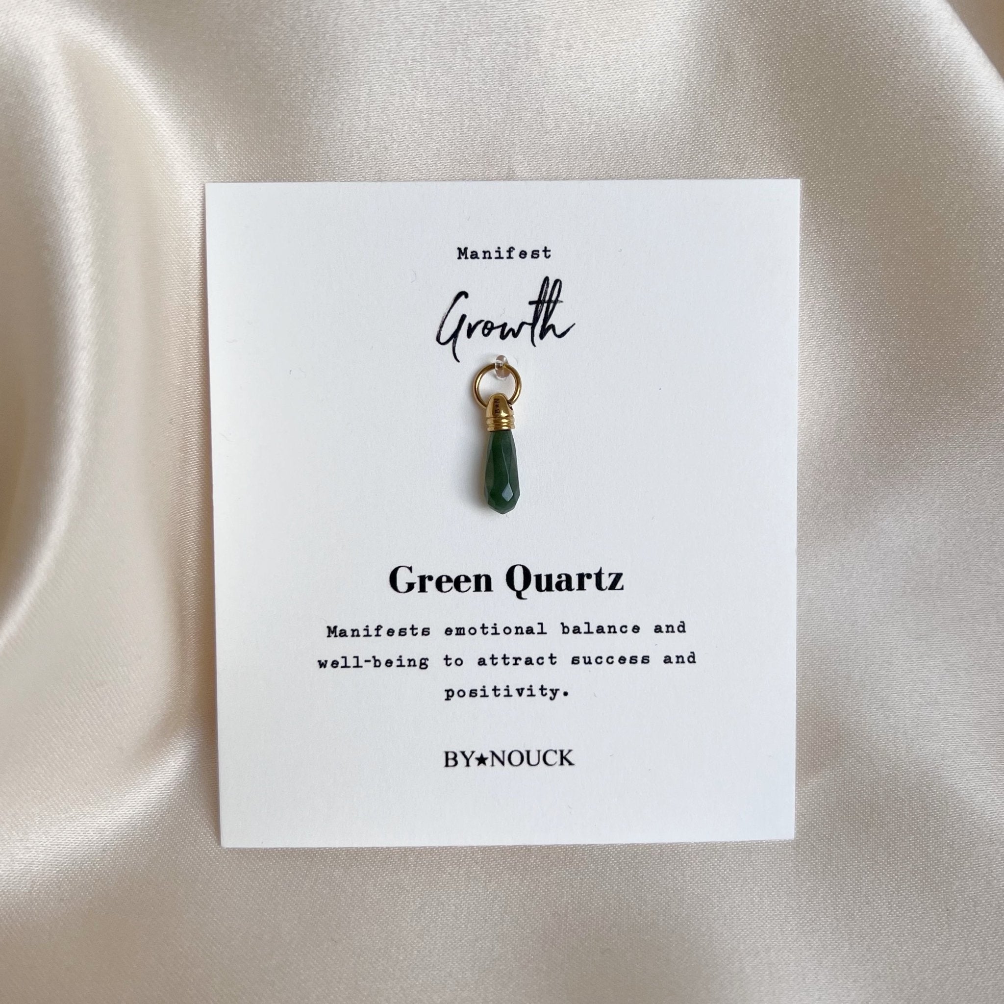 DYO Manifest Stone Green Quartz - ByNouck Jewelry