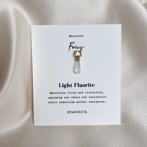 DYO Manifest Stone Light Fluorite - ByNouck Jewelry