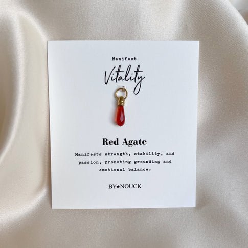 DYO Manifest Stone Red Agate - ByNouck Jewelry