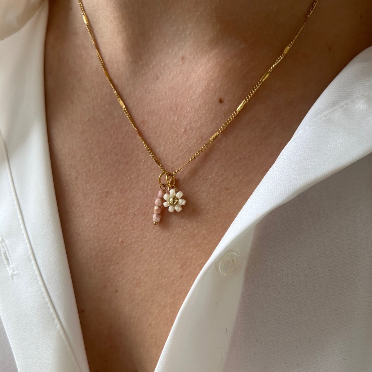 DYO Pink Marble Beads - ByNouck Jewelry