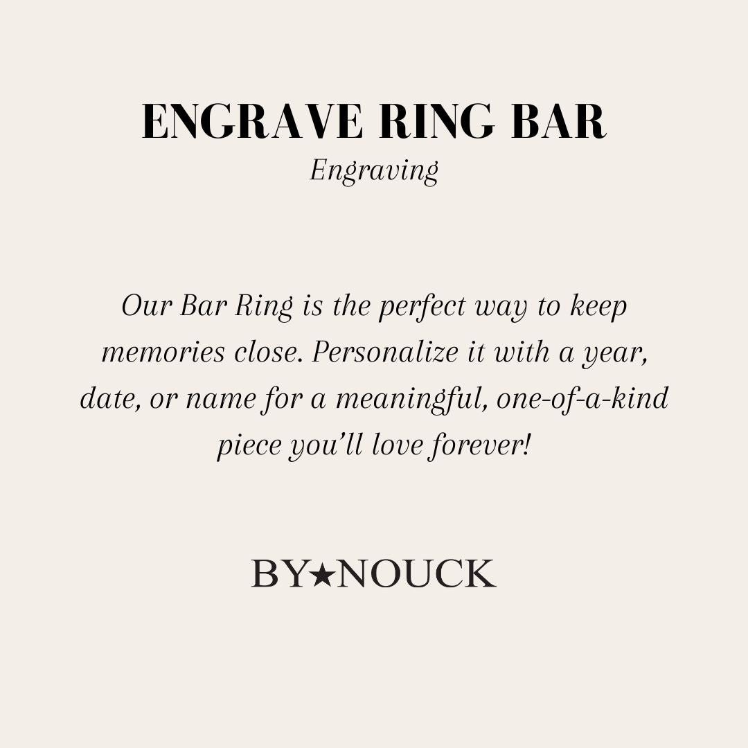 Engrave Ring Bar - ByNouck Jewelry