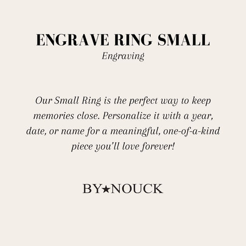 Engrave Ring Small - ByNouck Jewelry