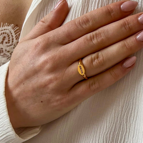 Engrave Ring Small - ByNouck Jewelry