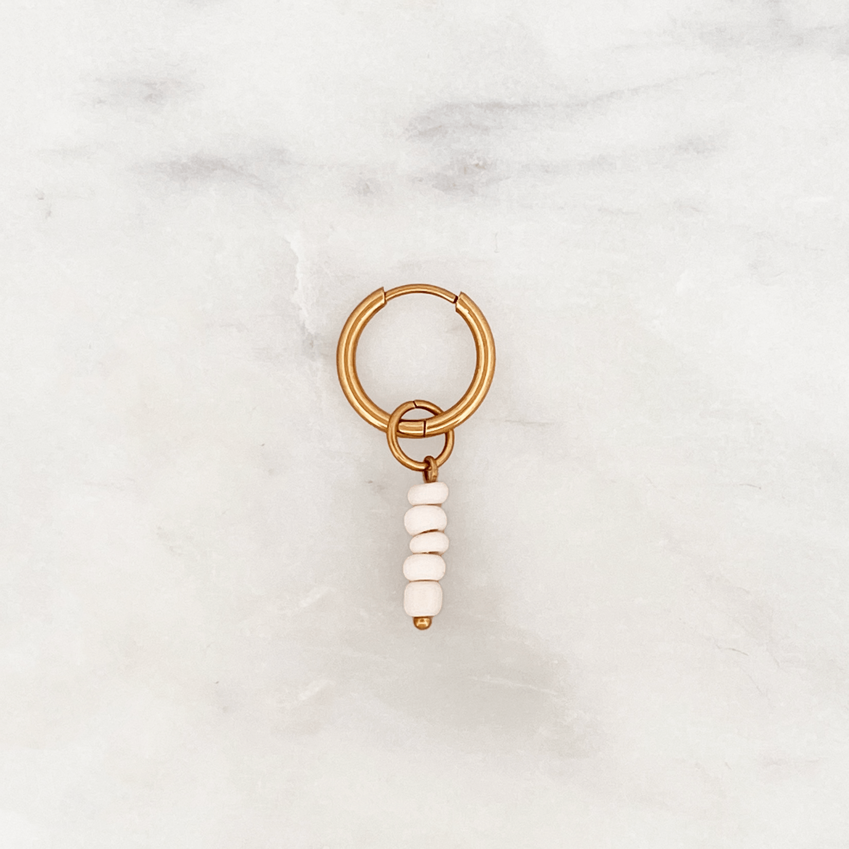 Fine Huggie Coconut Beads - ByNouck Jewelry