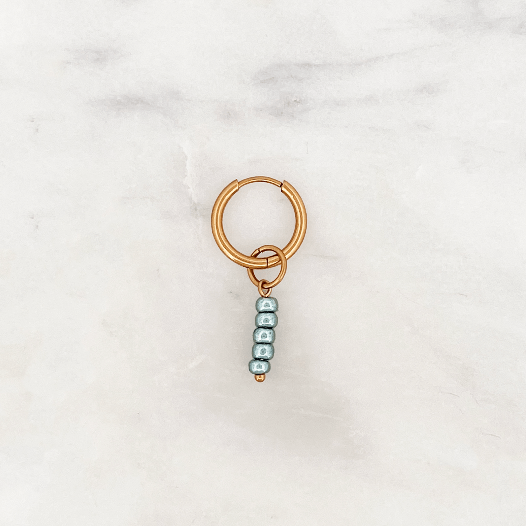 Fine Huggie Glossy Sea Beads - ByNouck Jewelry