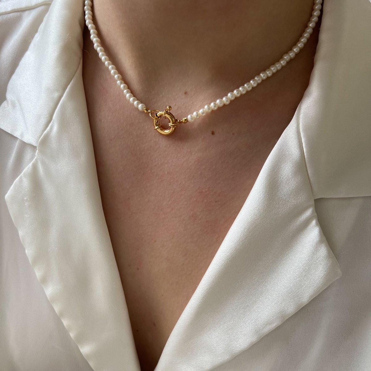 Glass Pearls Choker - ByNouck Jewelry