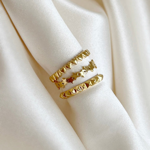 Hearts Stack Ring - ByNouck Jewelry