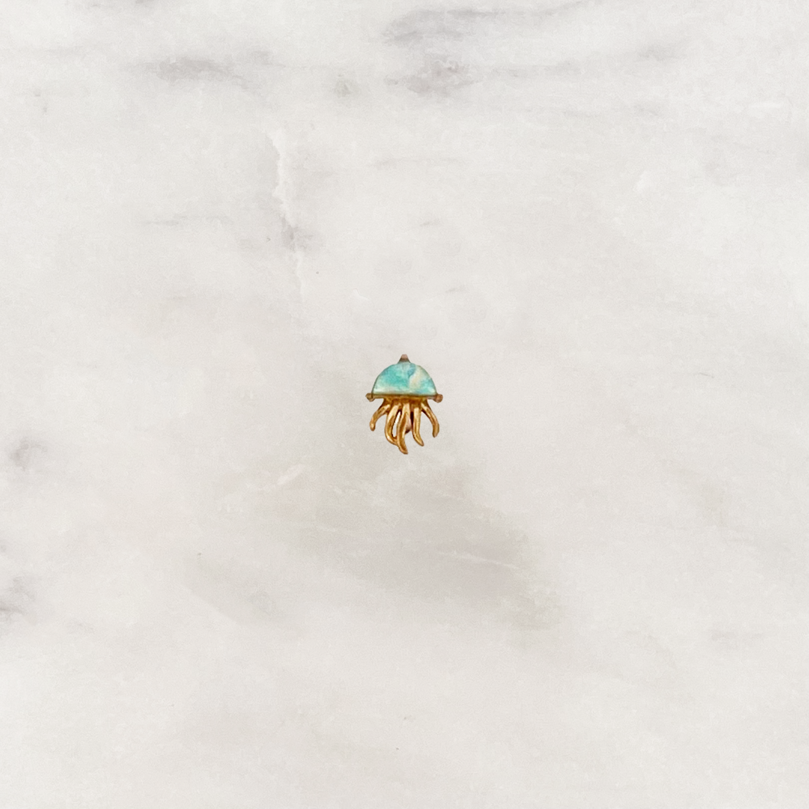 Earstud Blue Jellyfish