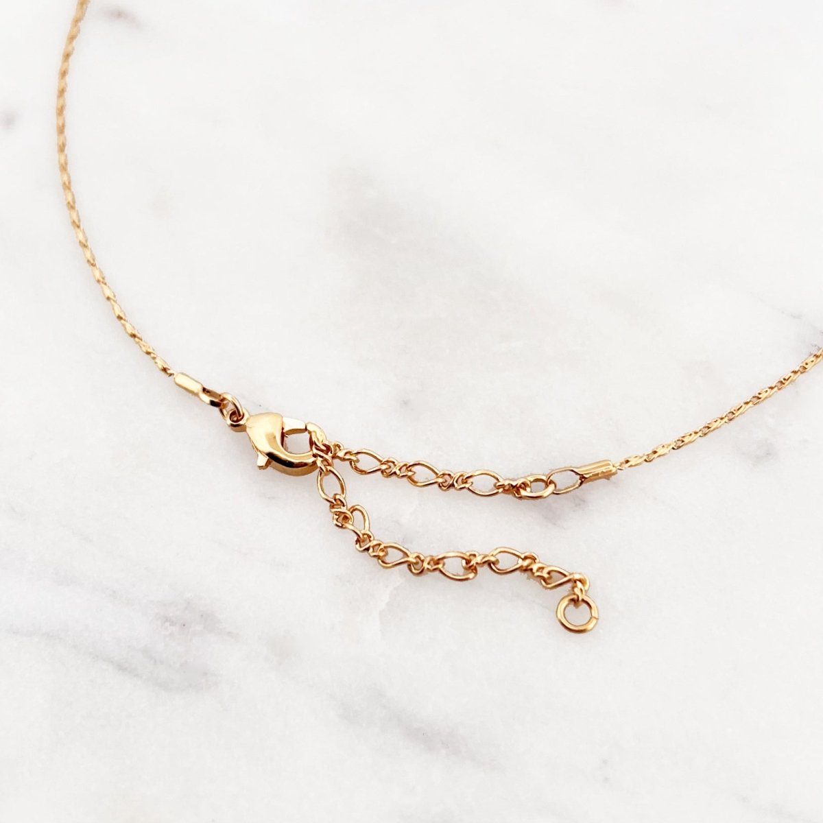 Necklace Bamboo Initial - ByNouck Jewelry