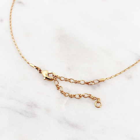 Necklace Bamboo Initial - ByNouck Jewelry