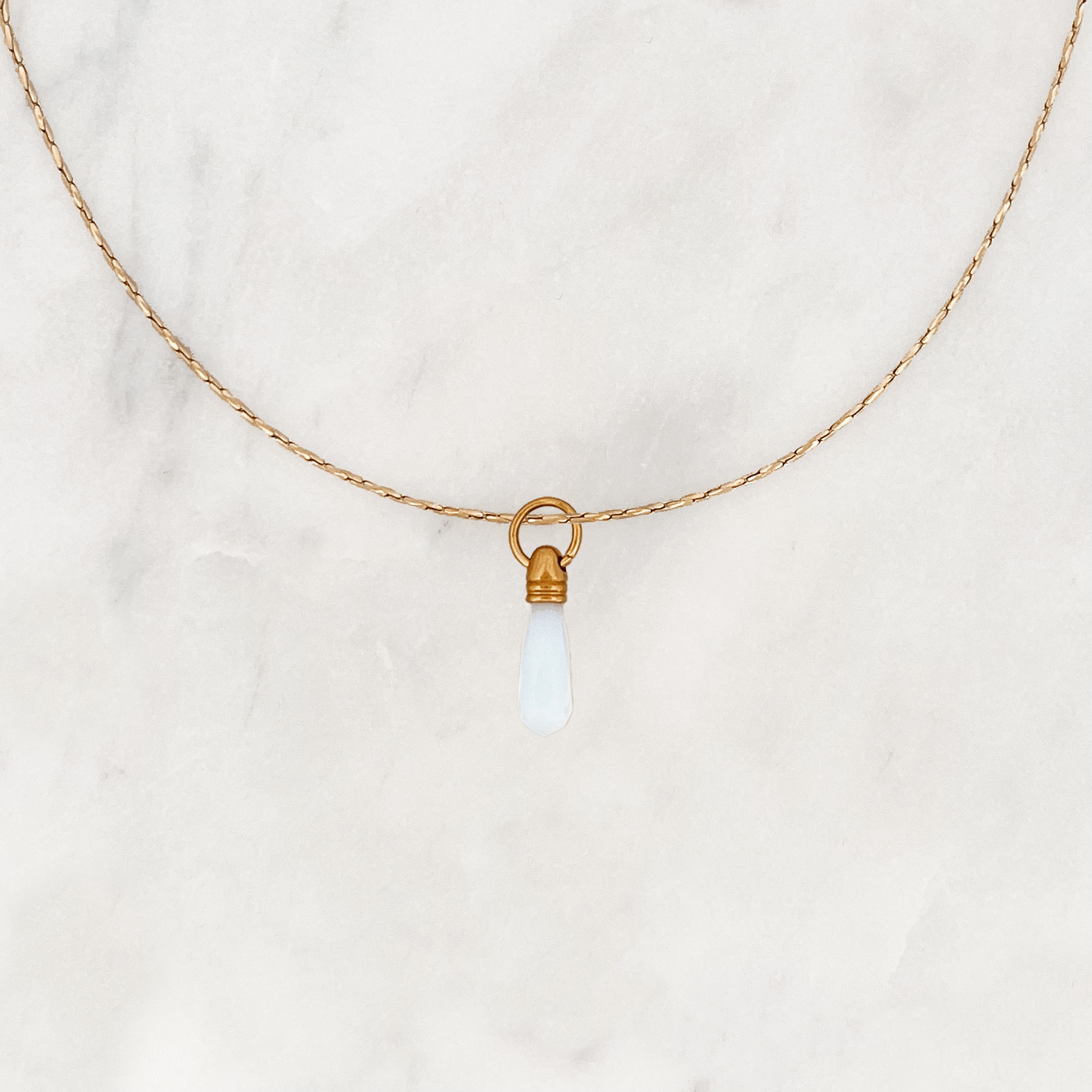 Necklace Manifest Stone Moonstone - ByNouck Jewelry