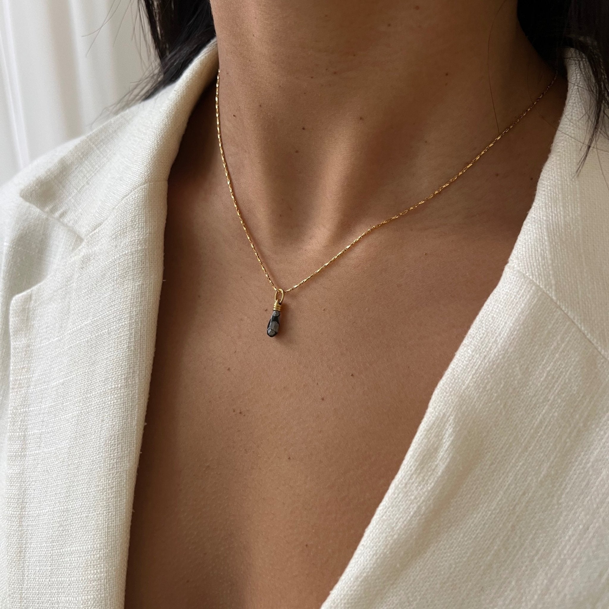 Necklace Manifest Stone Snowflake - ByNouck Jewelry