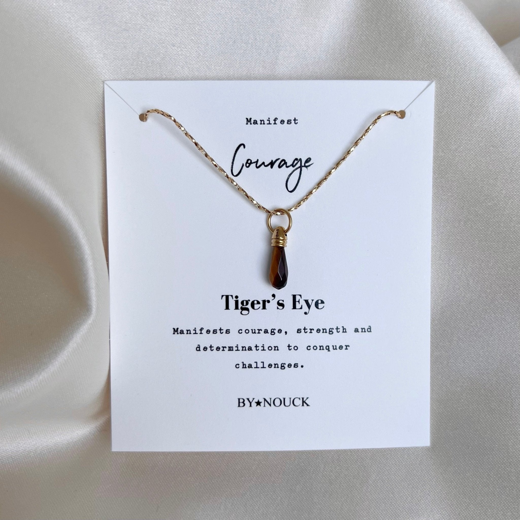Necklace Manifest Stone Tiger’s Eye - ByNouck Jewelry