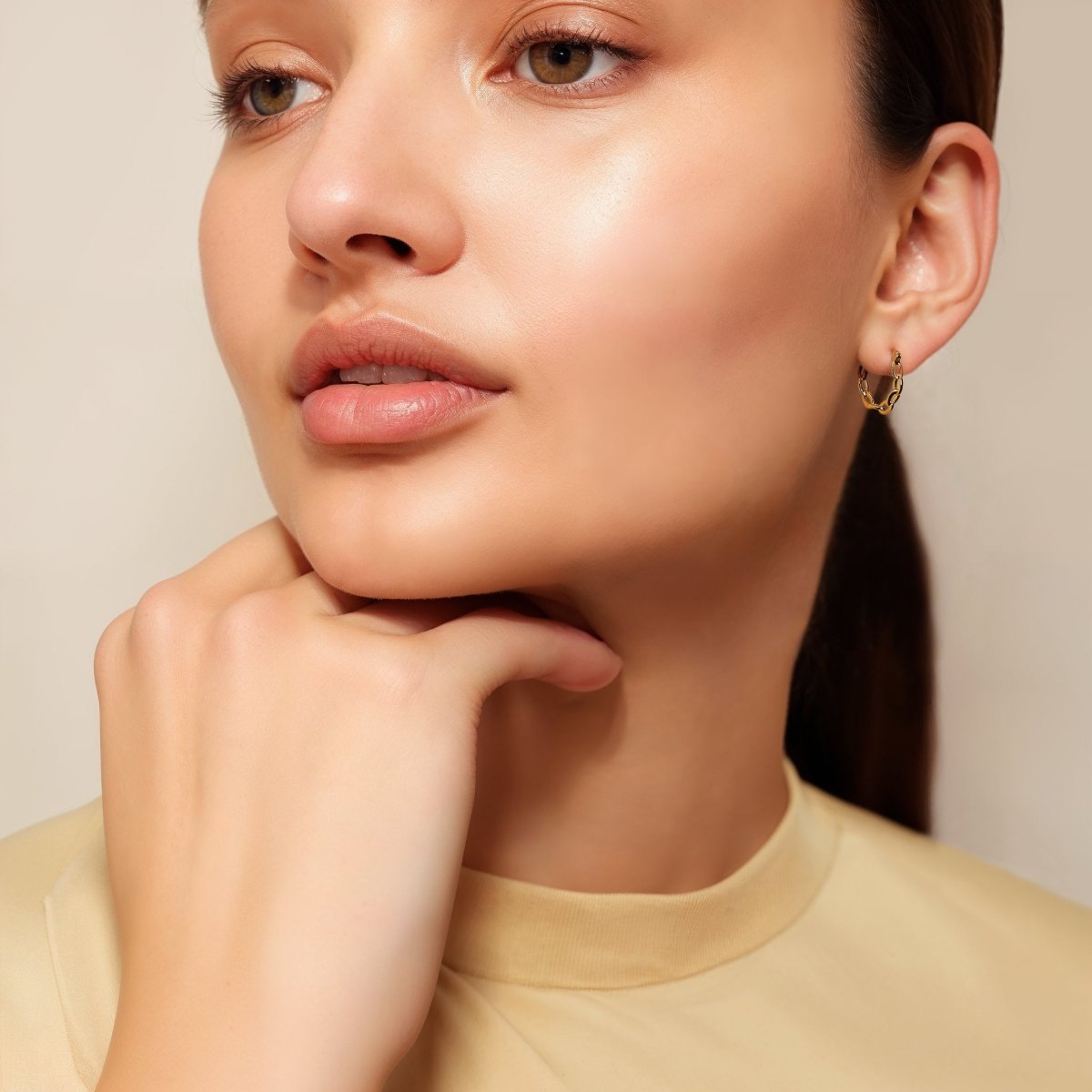 Oval Link Hoop Set - ByNouck Jewelry