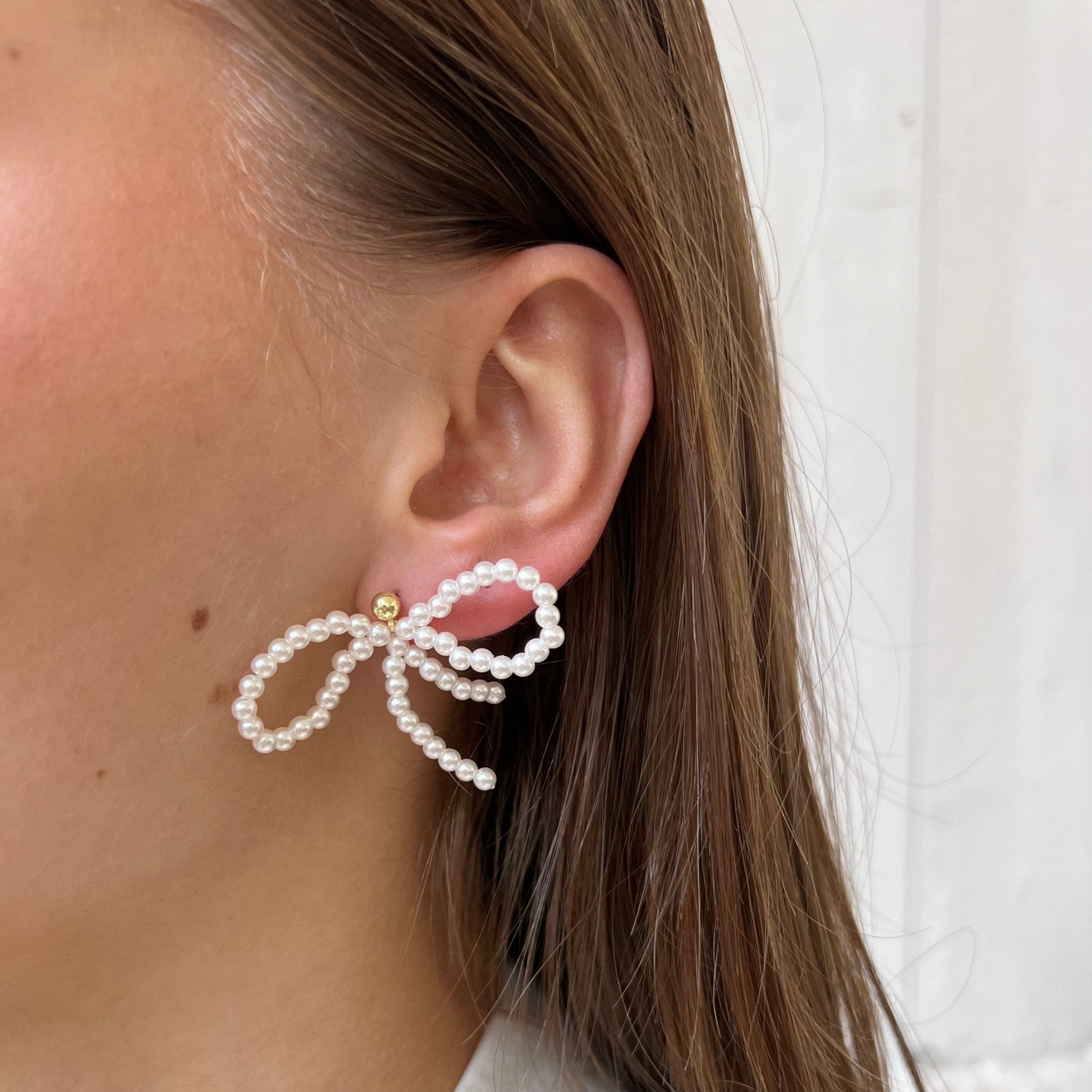 Pearl Bow Set - ByNouck Jewelry