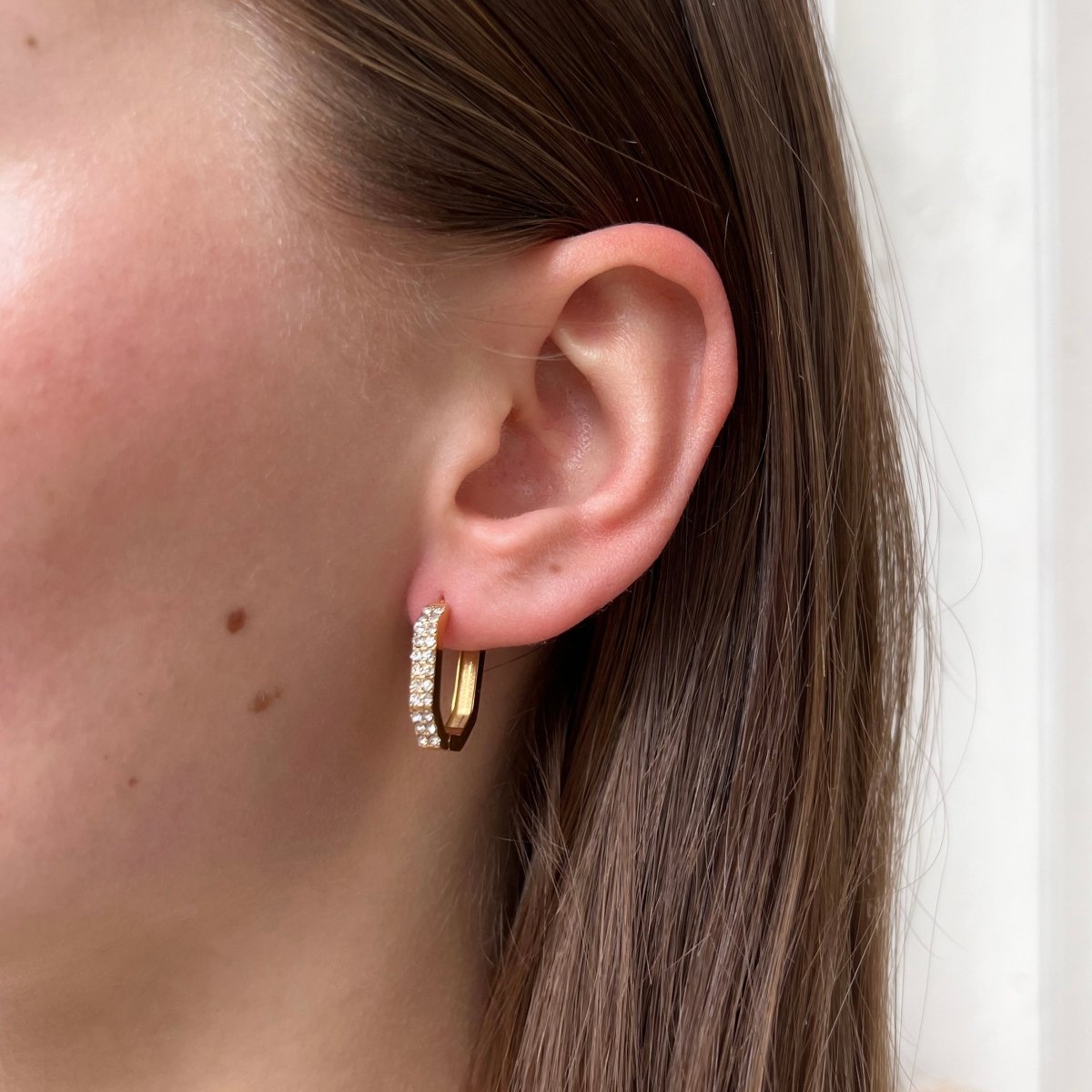 Rhinestones Hoop Set - ByNouck Jewelry