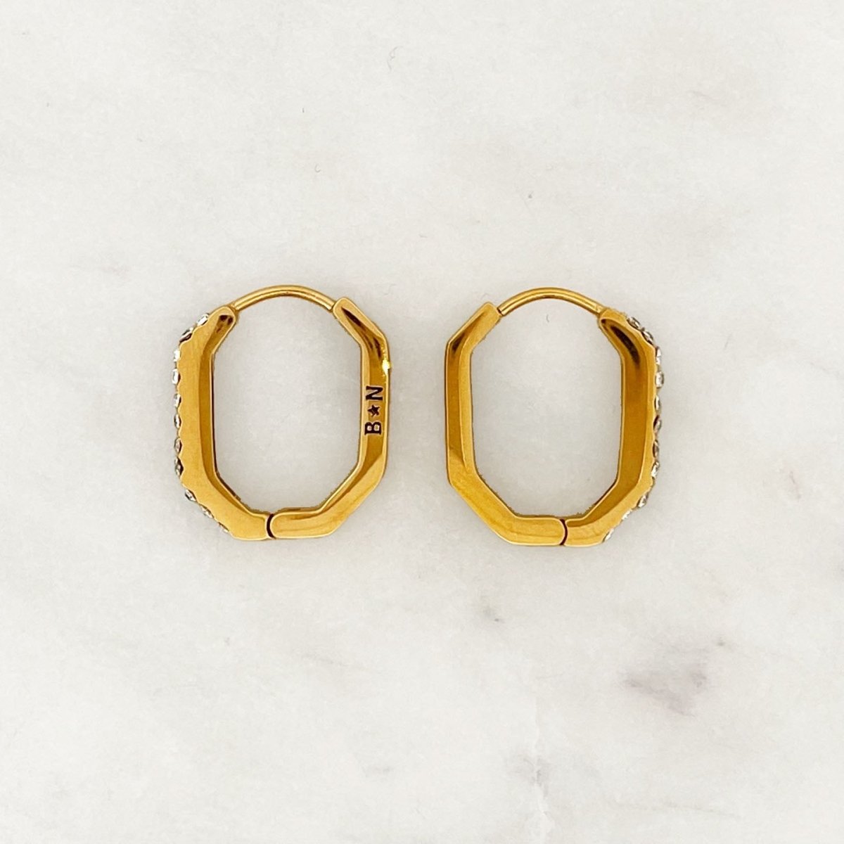 Rhinestones Hoop Set - ByNouck Jewelry