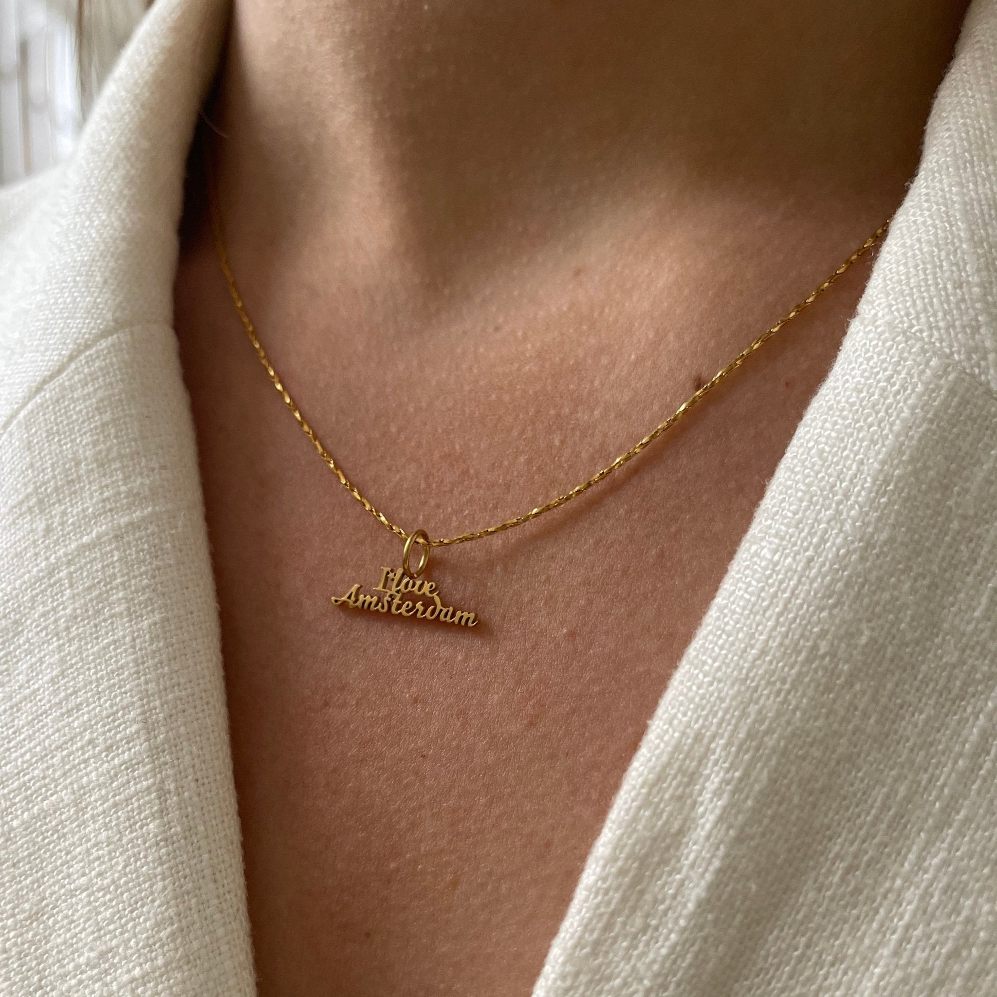 Rope Necklace I Love Amsterdam - ByNouck Jewelry