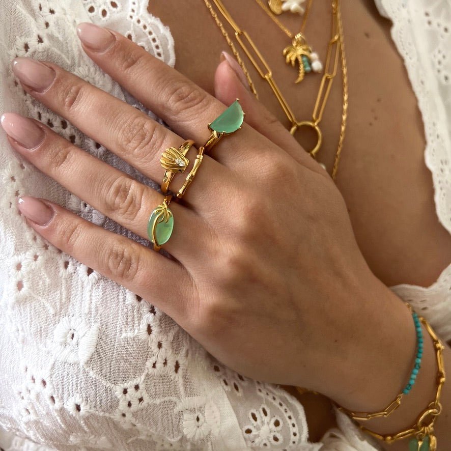 Shiny Shell Ring - ByNouck Jewelry