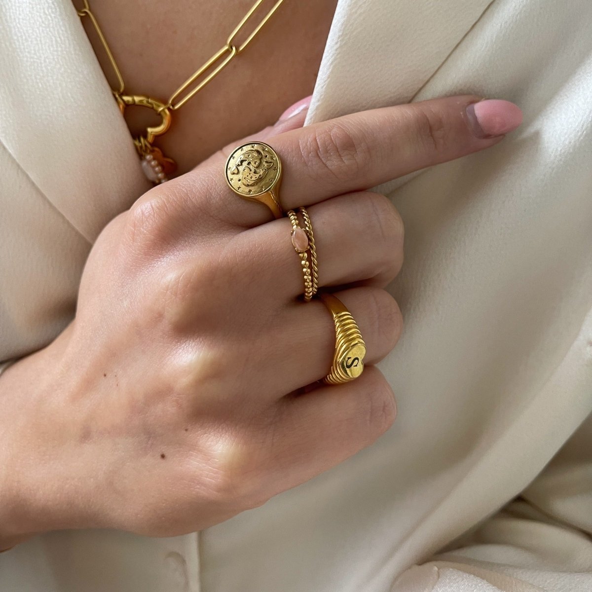 Sign Signet Ring - ByNouck Jewelry