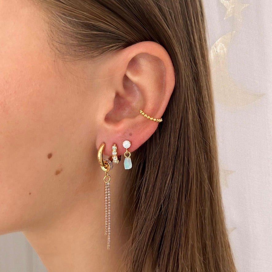 Tiny Hoop Opal Set - ByNouck Jewelry
