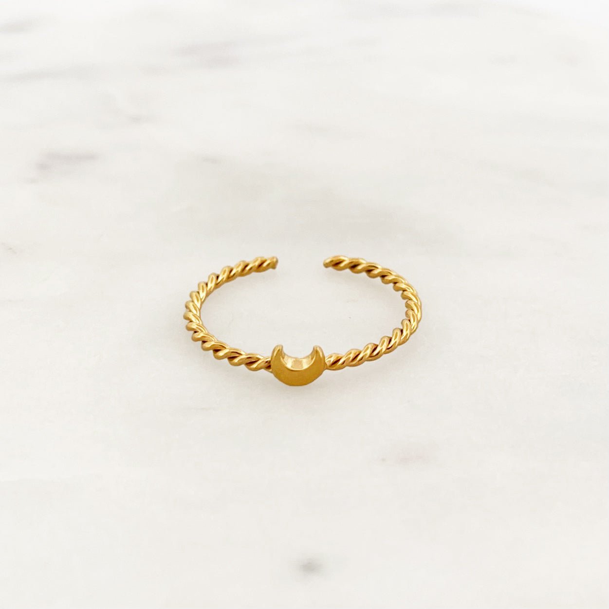 Twisted Moon Ring - ByNouck Jewelry