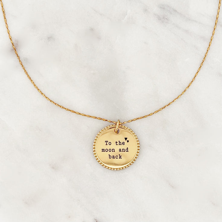 Necklace To The Moon Dot Coin