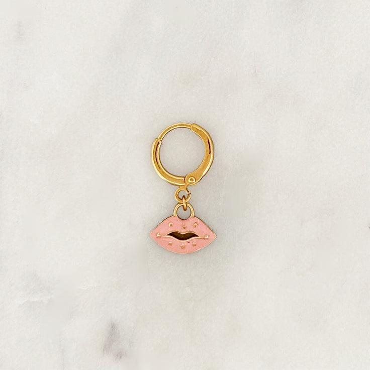Earring Pink Lips