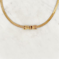 Flat Name Necklace