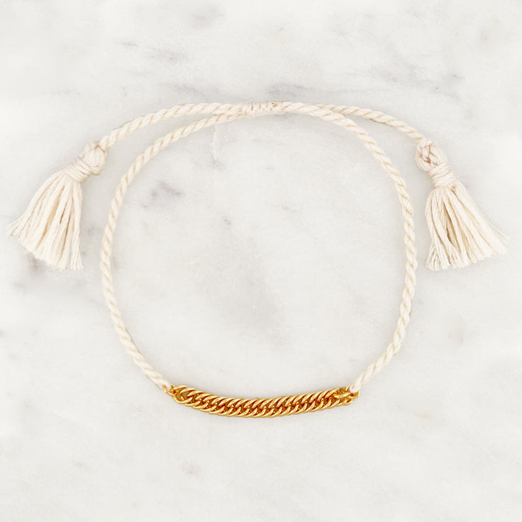 Ivory Bracelet Flat Chain