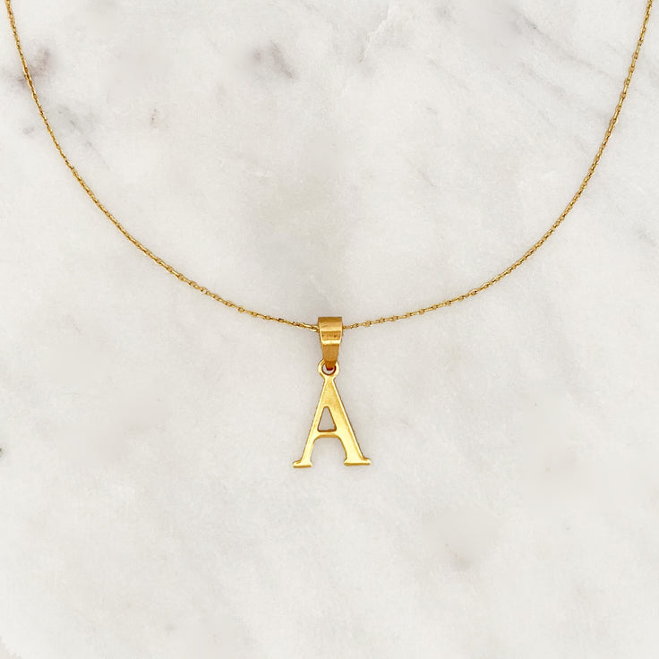 Necklace Initial Letter Big