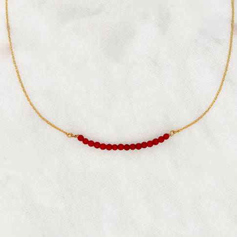 Choker Red Bead Wire