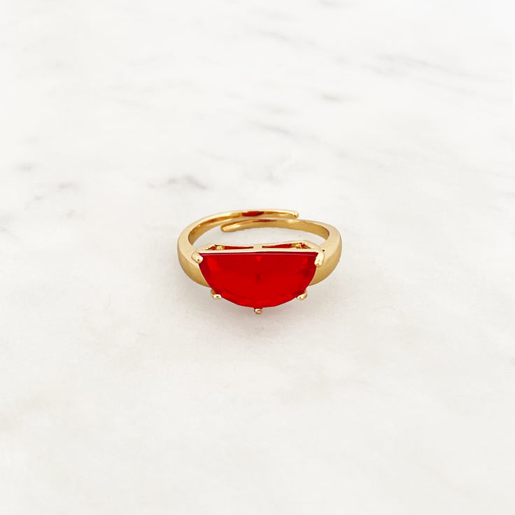 Roter Bonbon Ring
