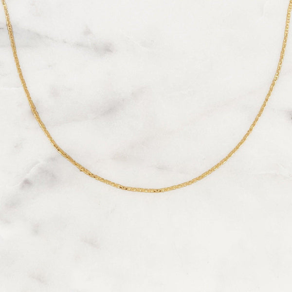 Fine Chain Necklace Love Initial – ByNouck Jewelry