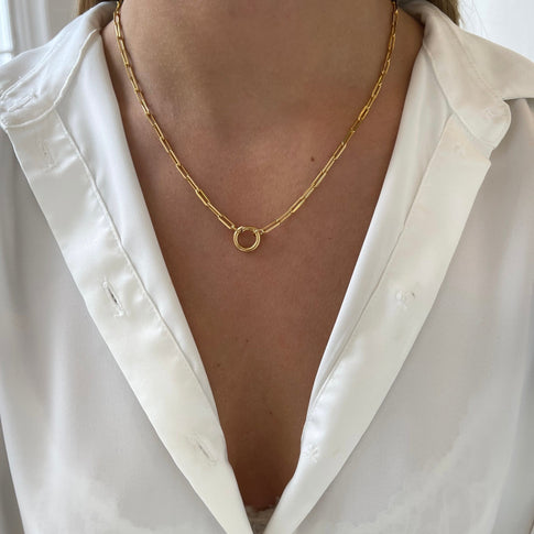 Base Medium Oval Necklace - ByNouck Jewelry