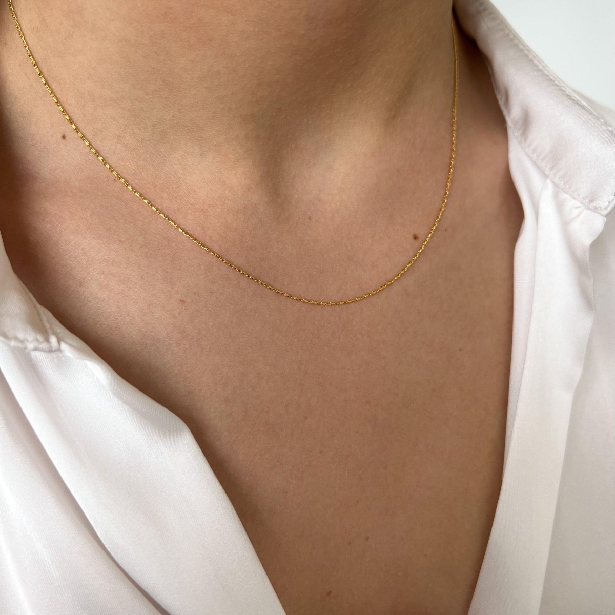 Base Mini Fine Necklace - ByNouck Jewelry
