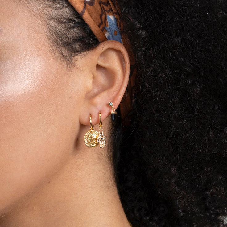 Earring Lucky Coin | ByNouck - Handmade with ♥︎