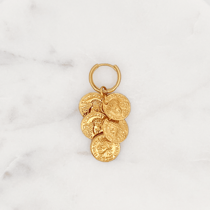 Earring Lucky Coins | ByNouck - Handmade with ♥︎