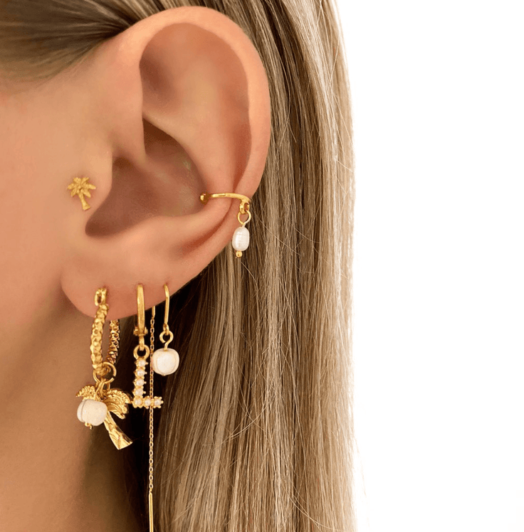 Earring Pearl Initial | ByNouck - Handmade with ♥︎