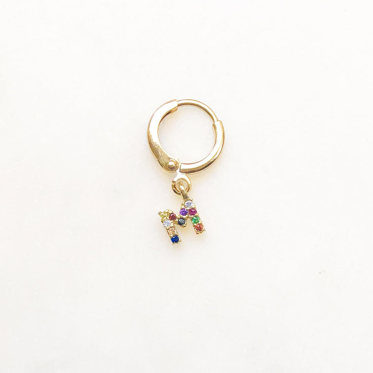 Earring Rainbow Initial | ByNouck - Handmade with ♥︎