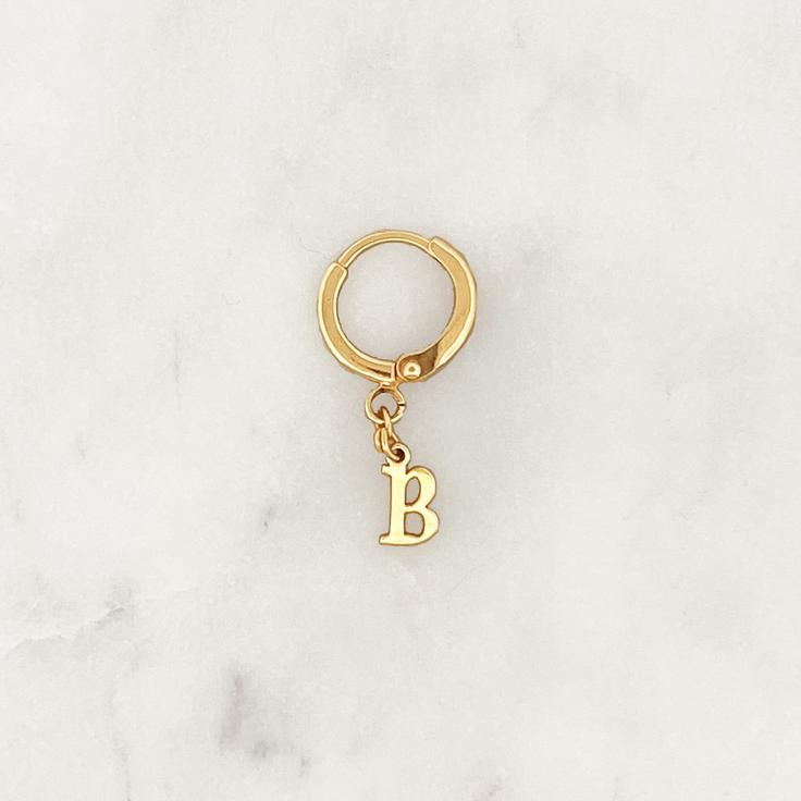 Tiny 2025 initial earrings