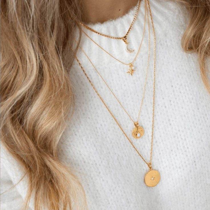 Engrave Necklace Opal Coin | ByNouck - Handmade with ♥︎