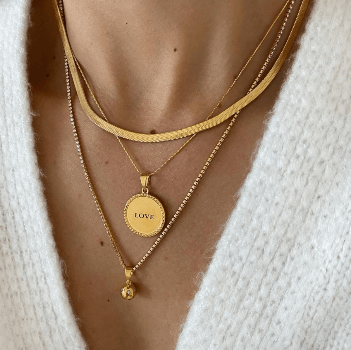 Flat Necklace - ByNouck Jewelry