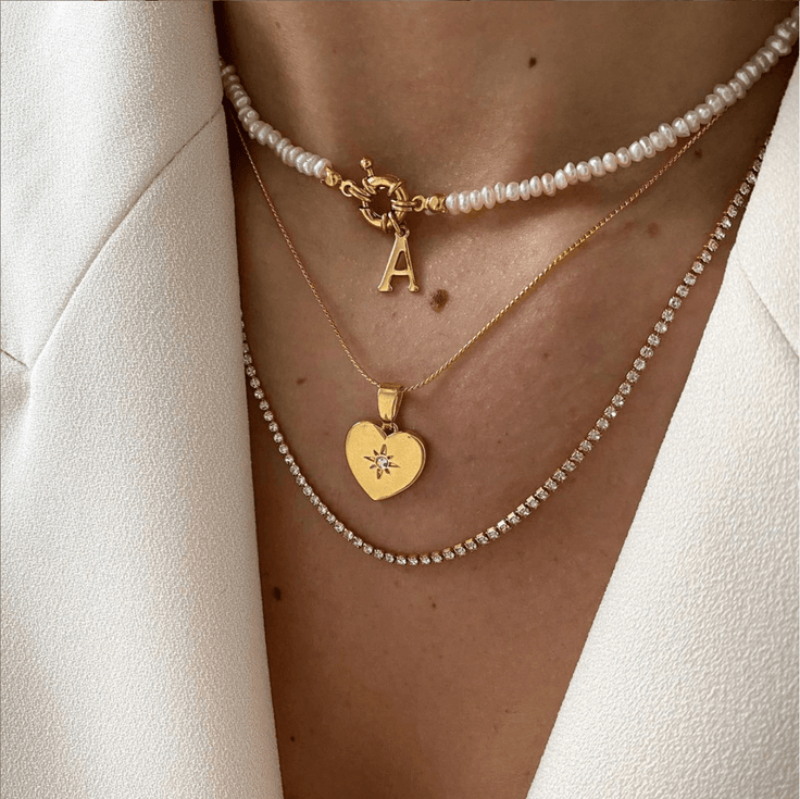 Necklace Shiny Heart | ByNouck - Handmade with ♥︎