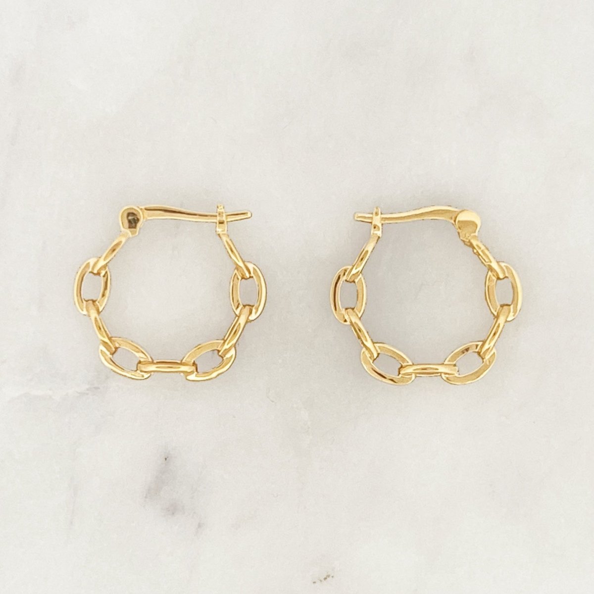 Oval Link Hoop Set - ByNouck Jewelry