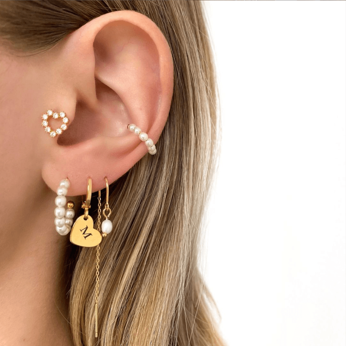 Pearl Hoop Set - ByNouck Jewelry